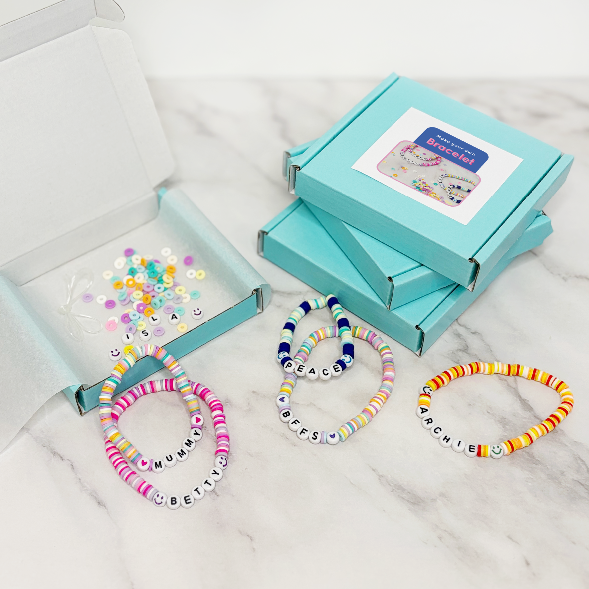 Personalised bracelet making kit | Party bag fillers