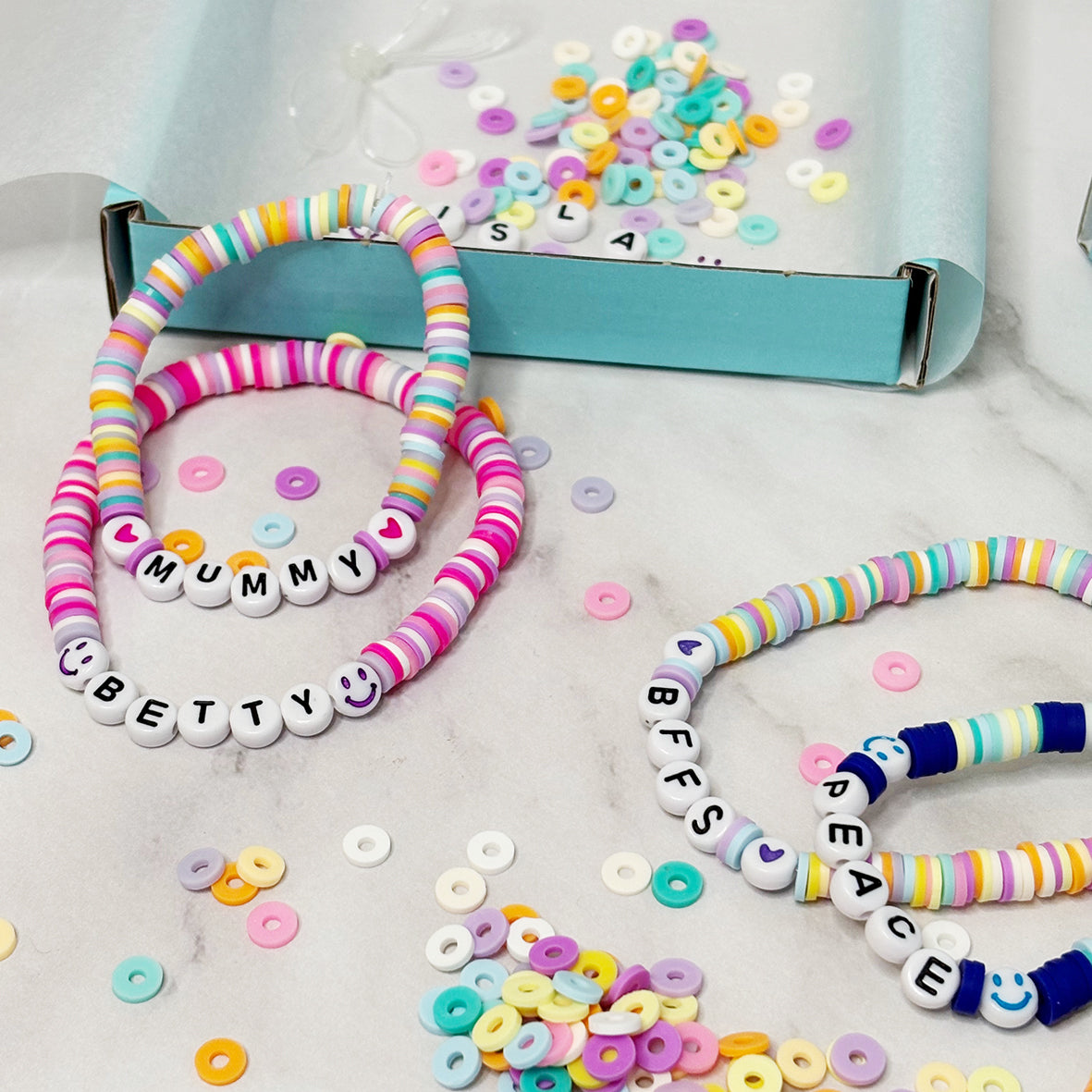 Personalised bracelet making kit | Party bag fillers